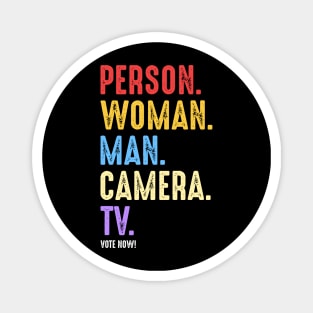 Person Woman Man Camera TV Magnet